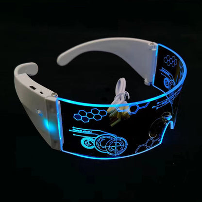 Light Up Visor Rechargeable Colour Changing Glasses