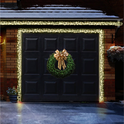 960 Warm White Ultrabright Garage Door Cluster Lights Garland