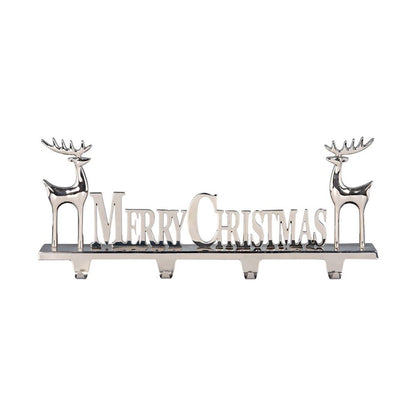 Giant Merry Christmas 4 Hook Stocking Hanger