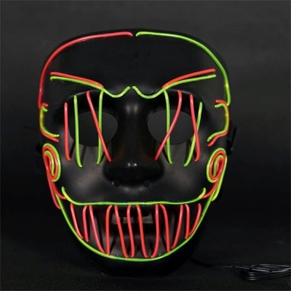 Cross Stitch Joker LED Mask