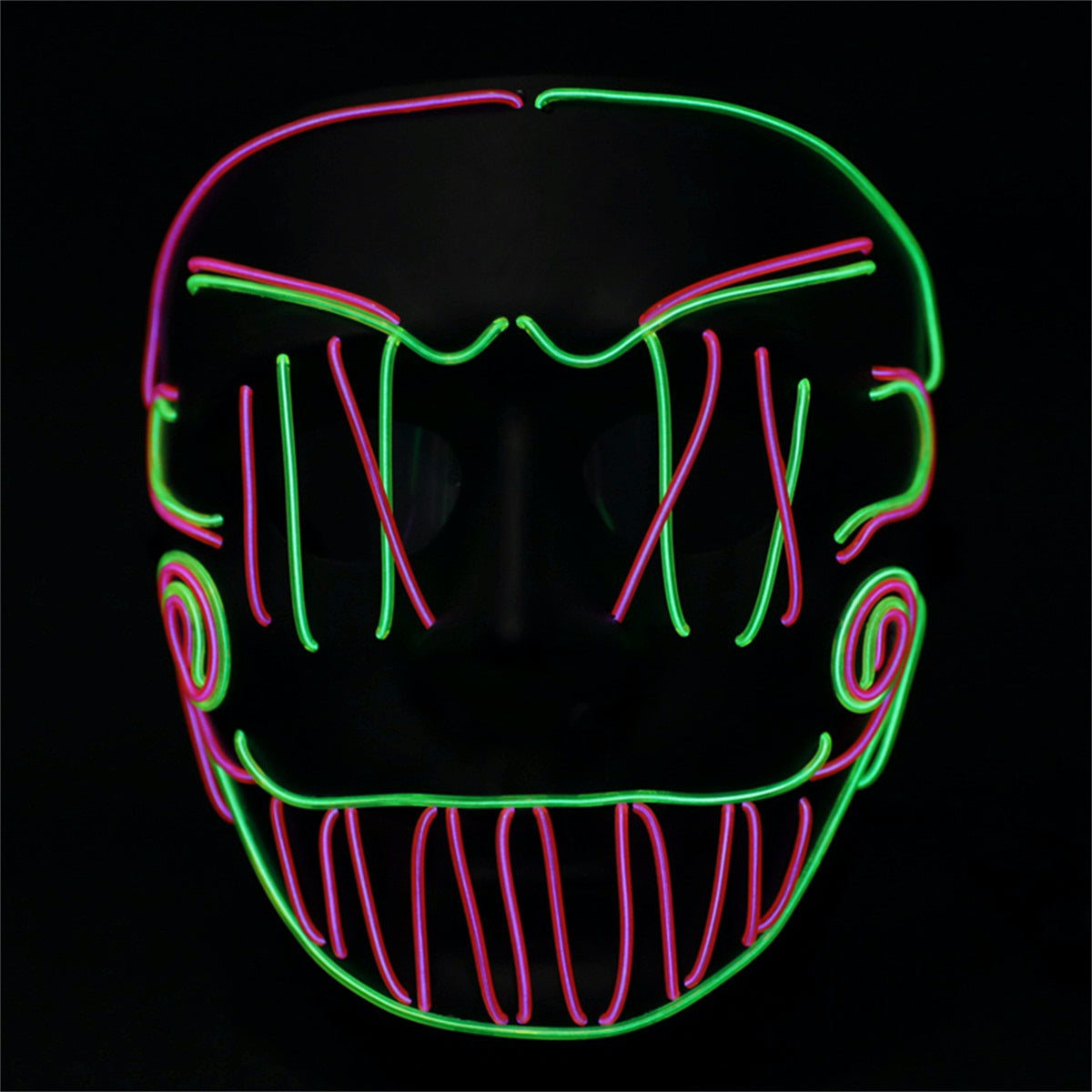 Cross Stitch Joker LED Mask