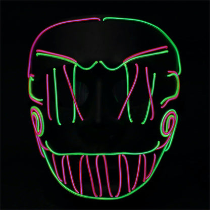 Cross Stitch Joker LED Mask