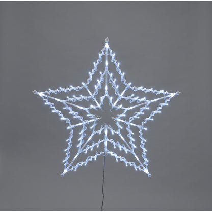 Christmas Star Window Light with 100 White LEDs