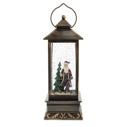 Christmas Water Lantern with Santa Claus Scene