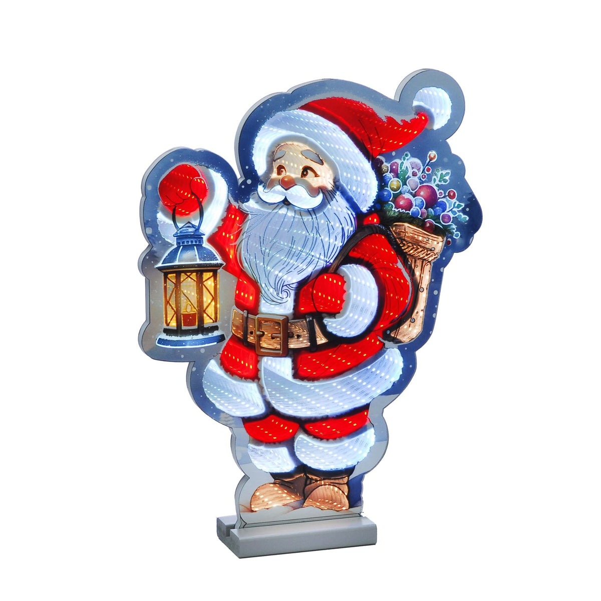 24cm Cute Santa with Lantern USB Christmas Infinity Light