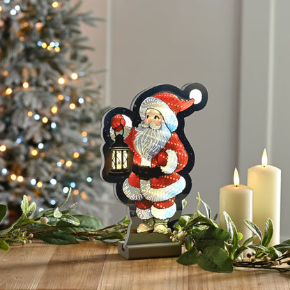 24cm Cute Santa with Lantern USB Christmas Infinity Light