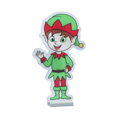 40cm Cute Waving Elf Christmas Infinity Light