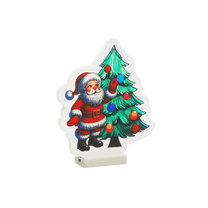 20cm Santa and Christmas Tree Infinity Light
