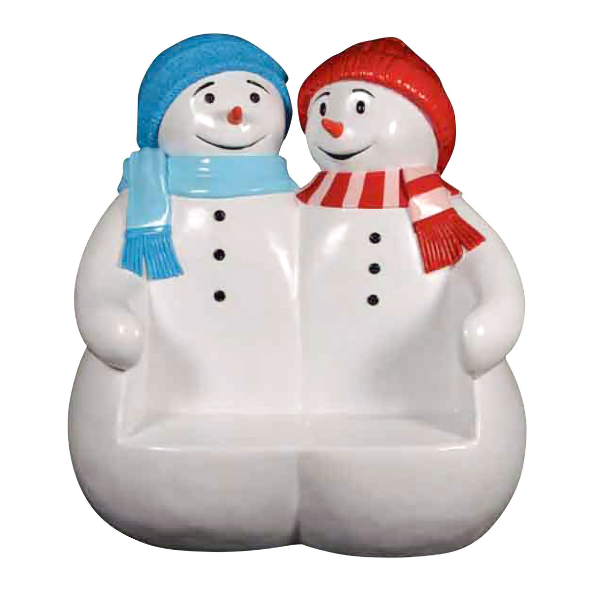 1.7m Christmas Commercial Seat - Blue and Red Snowmen Display Prop