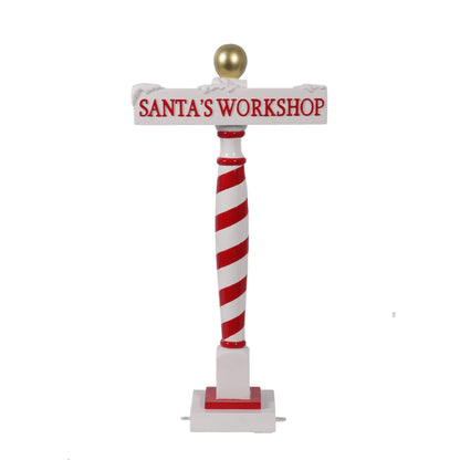 90cm Santa's Workshop Sign Commercial Christmas Display Prop