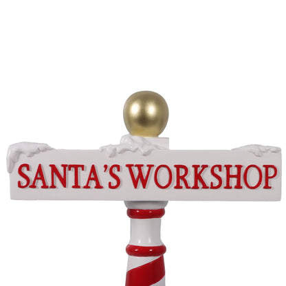 90cm Santa's Workshop Sign Commercial Christmas Display Prop
