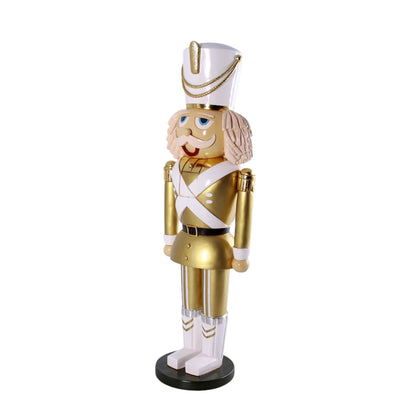6ft Gold and White Nutcracker Soldier Commercial Christmas Display Prop