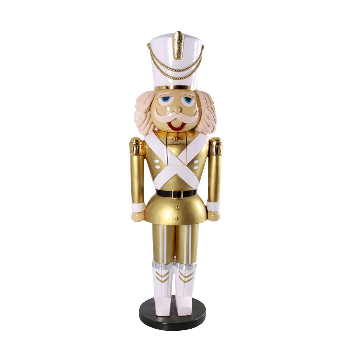 6ft Gold and White Nutcracker Soldier Commercial Christmas Display Prop