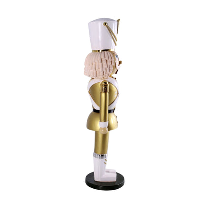 6ft Gold and White Nutcracker Soldier Commercial Christmas Display Prop