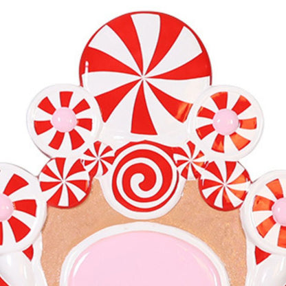 1.8m Peppermint Candy Cane Throne Commercial Christmas Display Prop