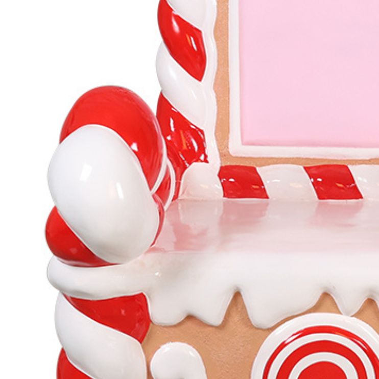 1.8m Peppermint Candy Cane Throne Commercial Christmas Display Prop