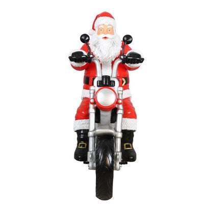 1.5m Santa On Motorbike Commercial Christmas Display Prop