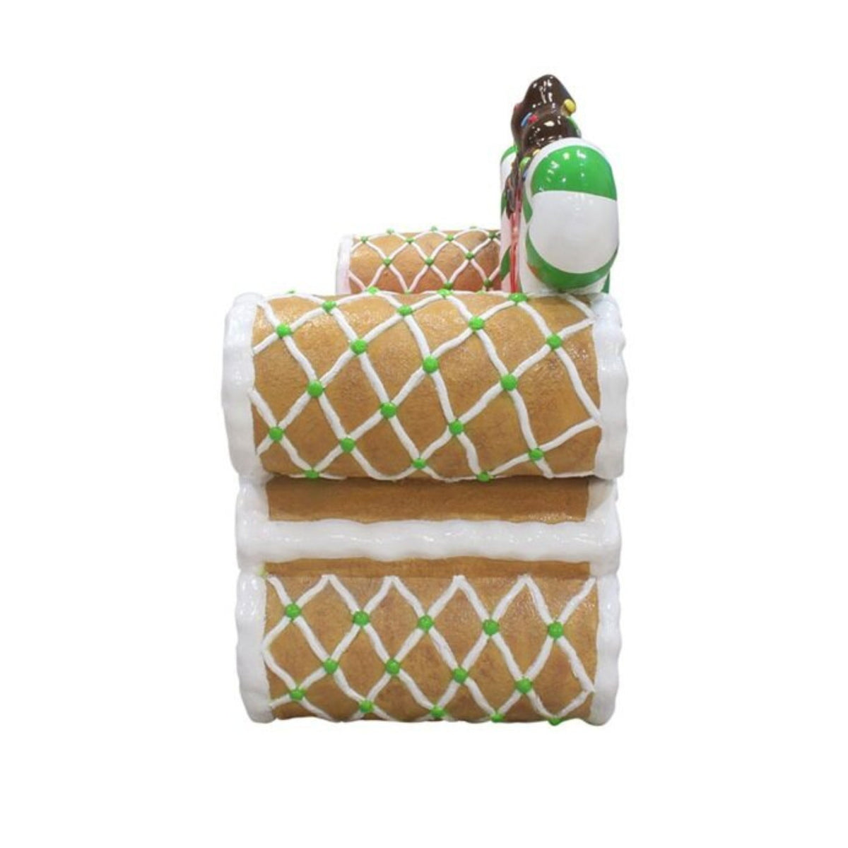 1.07m Gingerbread Bench Commercial Christmas Display Prop
