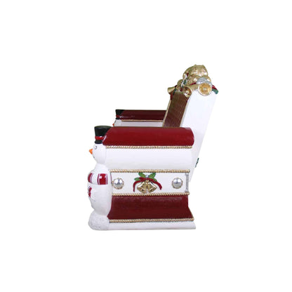 1.1m Festive Snowman Bench Photo Opportunity Seat Christmas Display Prop