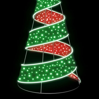 1.8m Red & Green 3D Spiral Tree Commercial Christmas Display