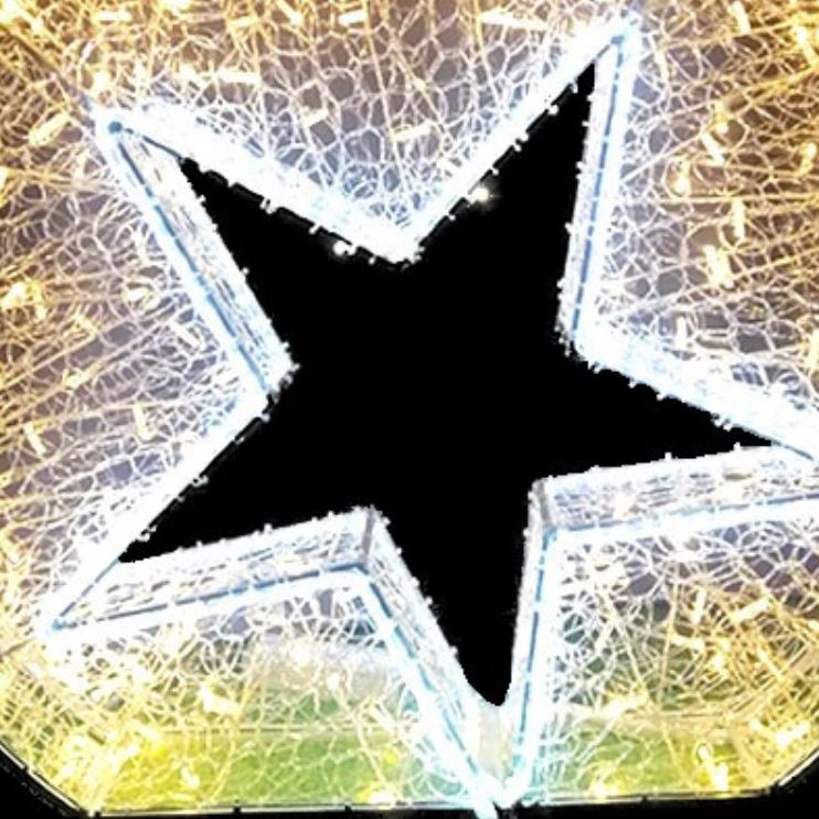 2.2m Switcher Star Bauble Commercial Christmas Display