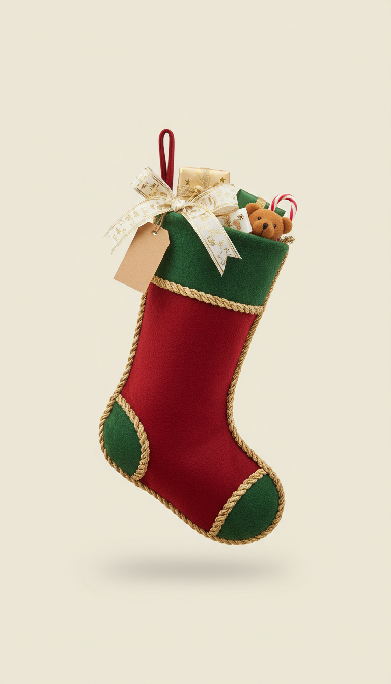 Children’s surprise holiday stocking