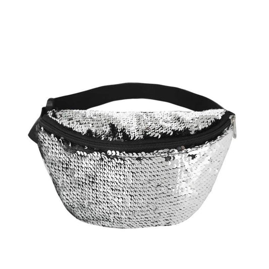 Silver Sequin Bumbag