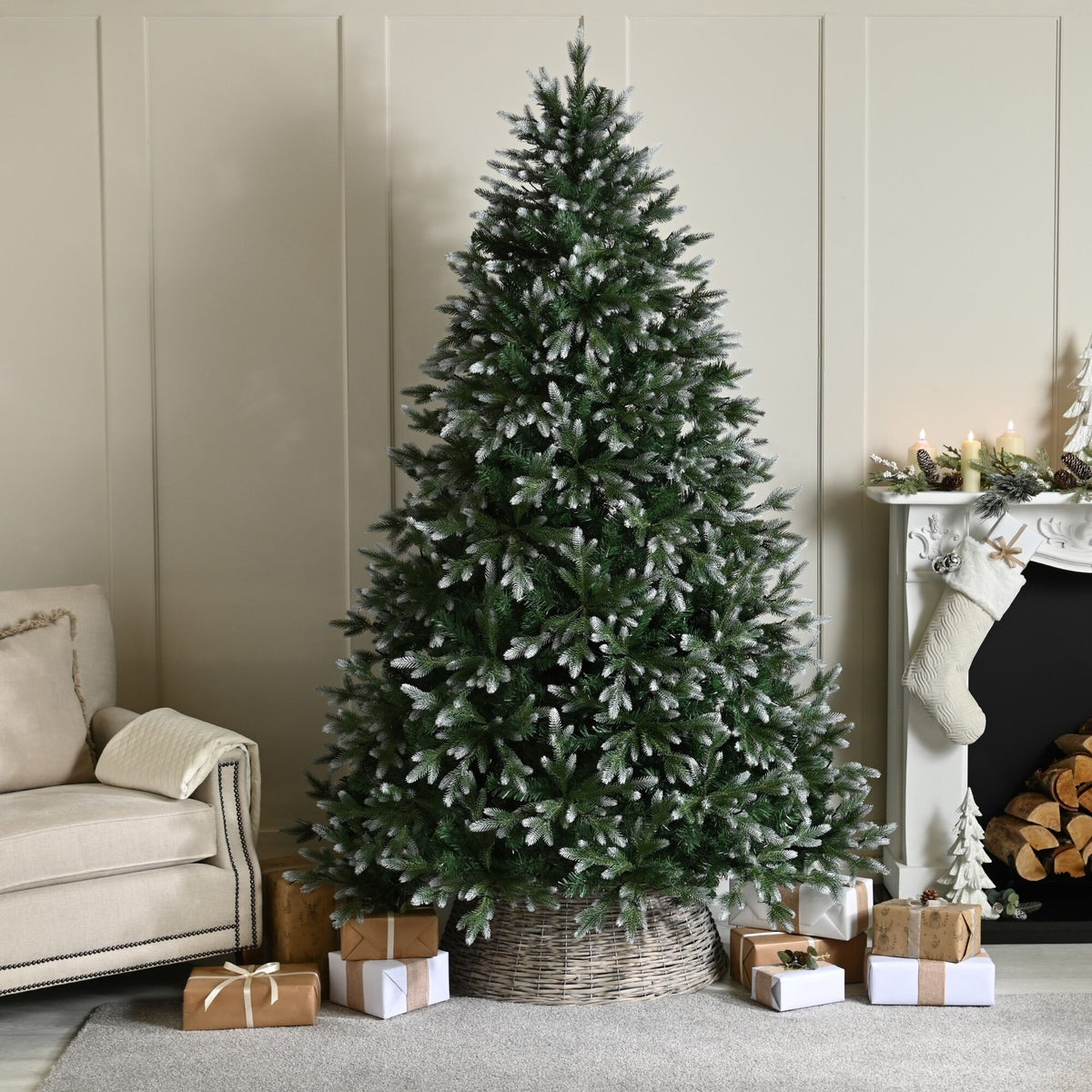 6ft Frosted Belvedere Pine Artificial Christmas Tree
