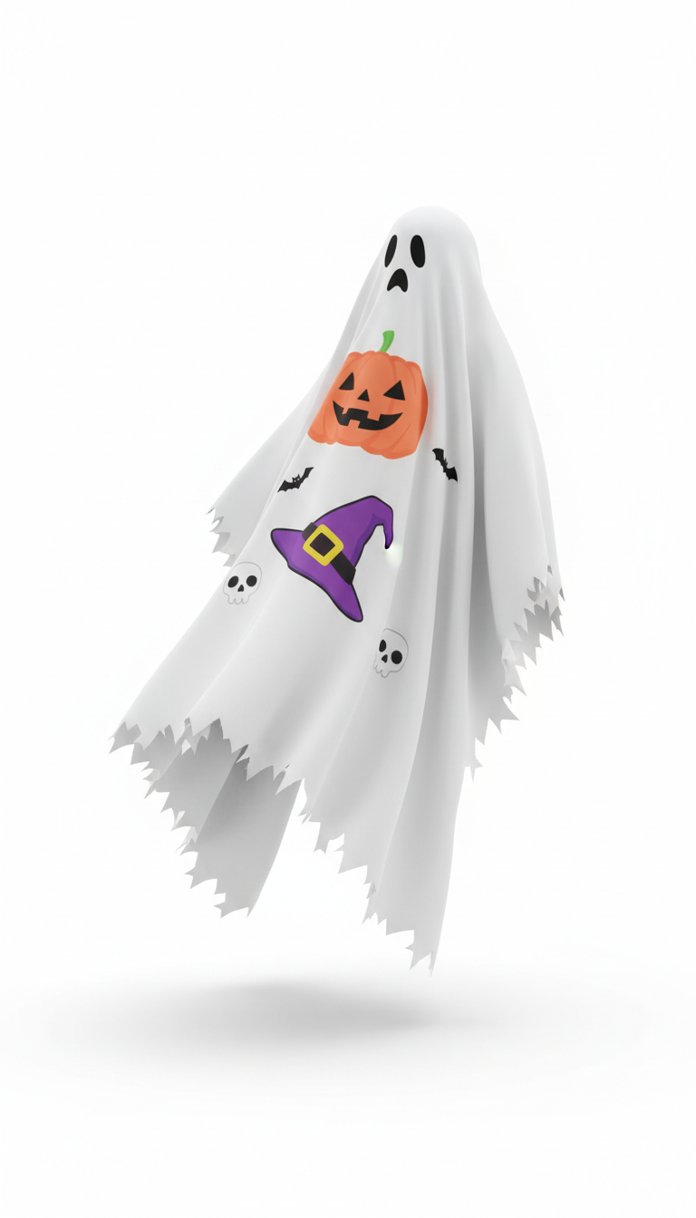 Ghost-Themed Halloween Costume