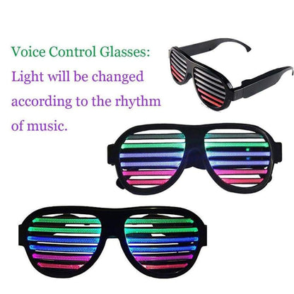 Flash Wear Sound Activated Glasses