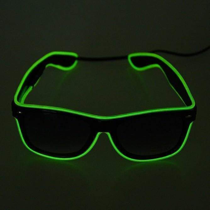 Light up LED Glasses - Green