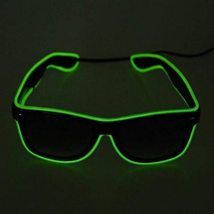 Light up LED Glasses - Green