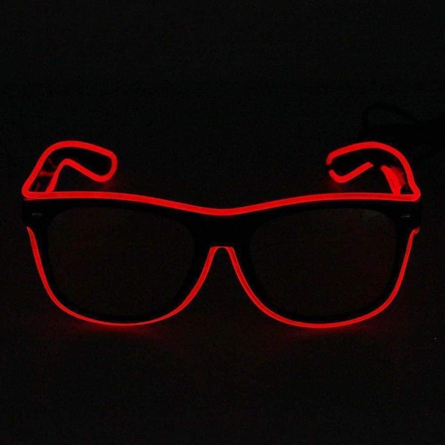 Light up LED Glasses - Red