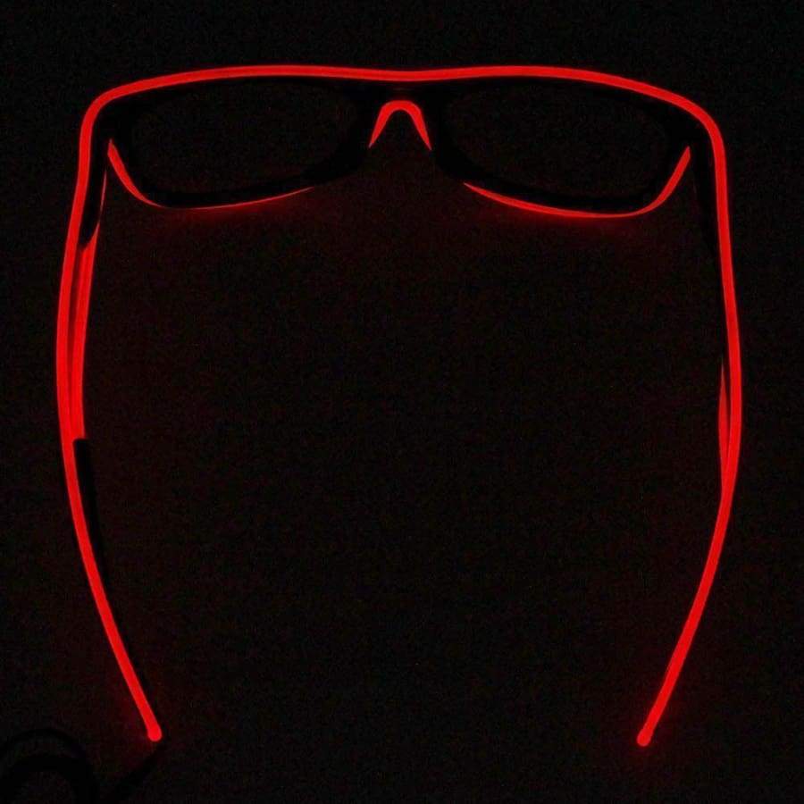 Light up LED Glasses - Red