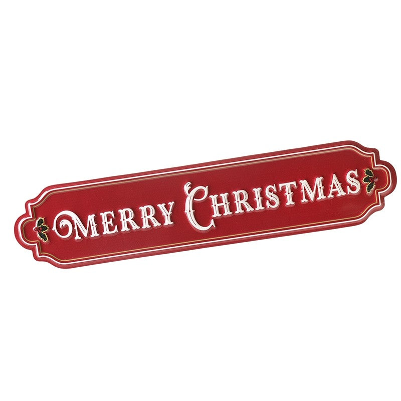 Merry Christmas Metal Wall Sign