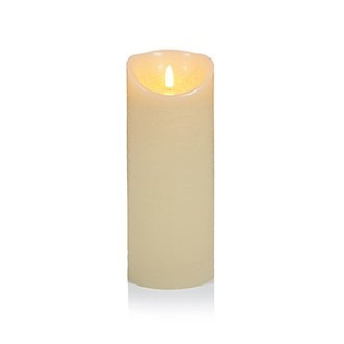 Cream FlickaBright Textured Candle 23 x 9cm